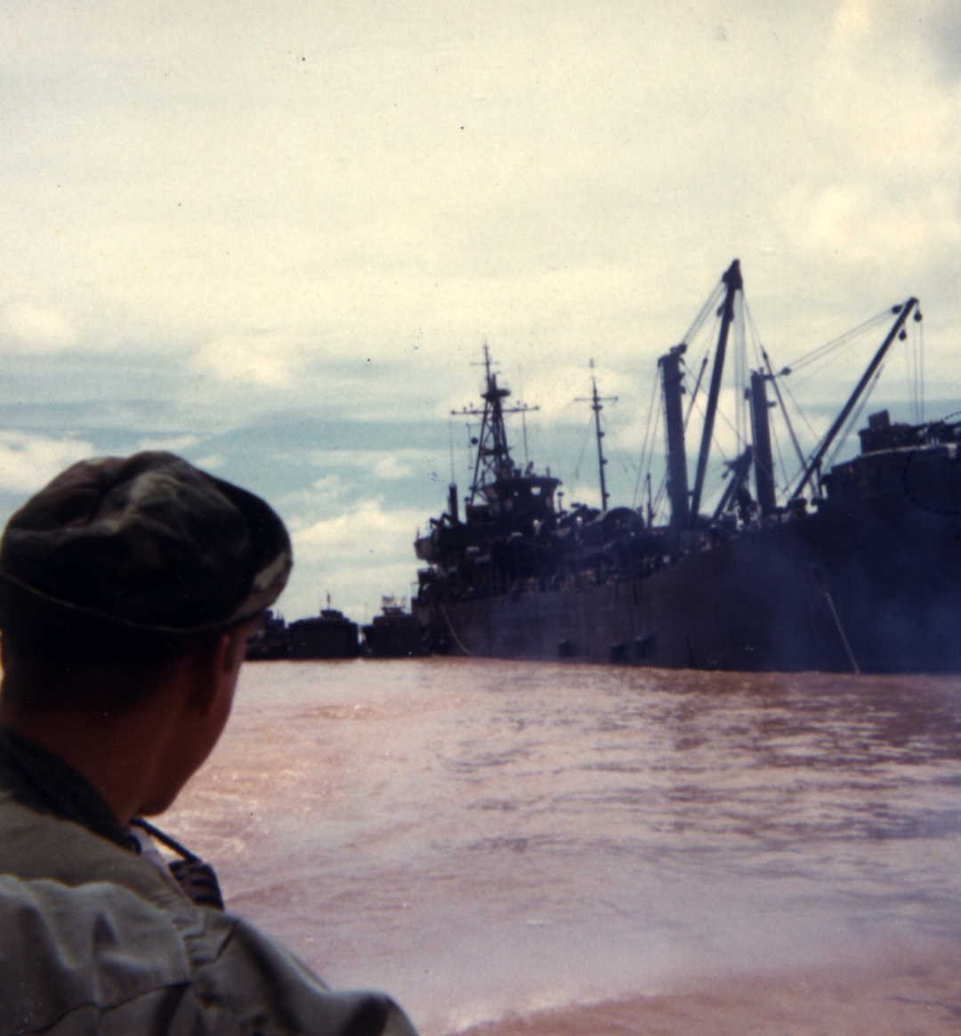 USS SATYR on the Mekong River